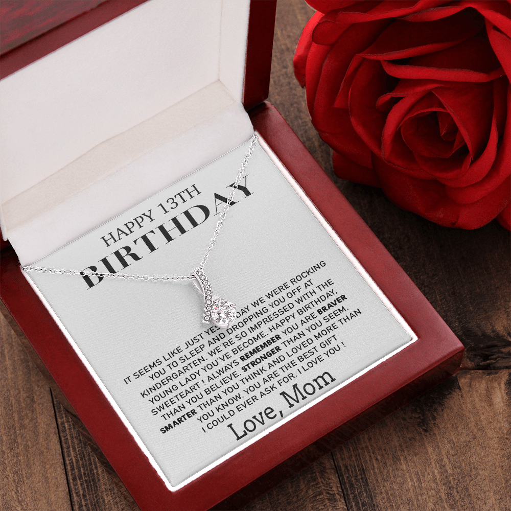 13th Birthday Gift Necklace,13th Birthday Girl ,Gift for 13 Year Old Girl Gifts