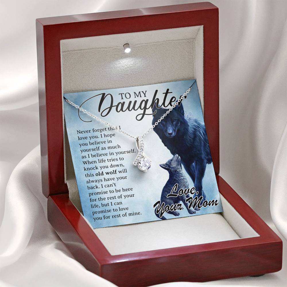 To My Daughter Necklace, Daughter Father Necklace, Daughter Gift from Mom