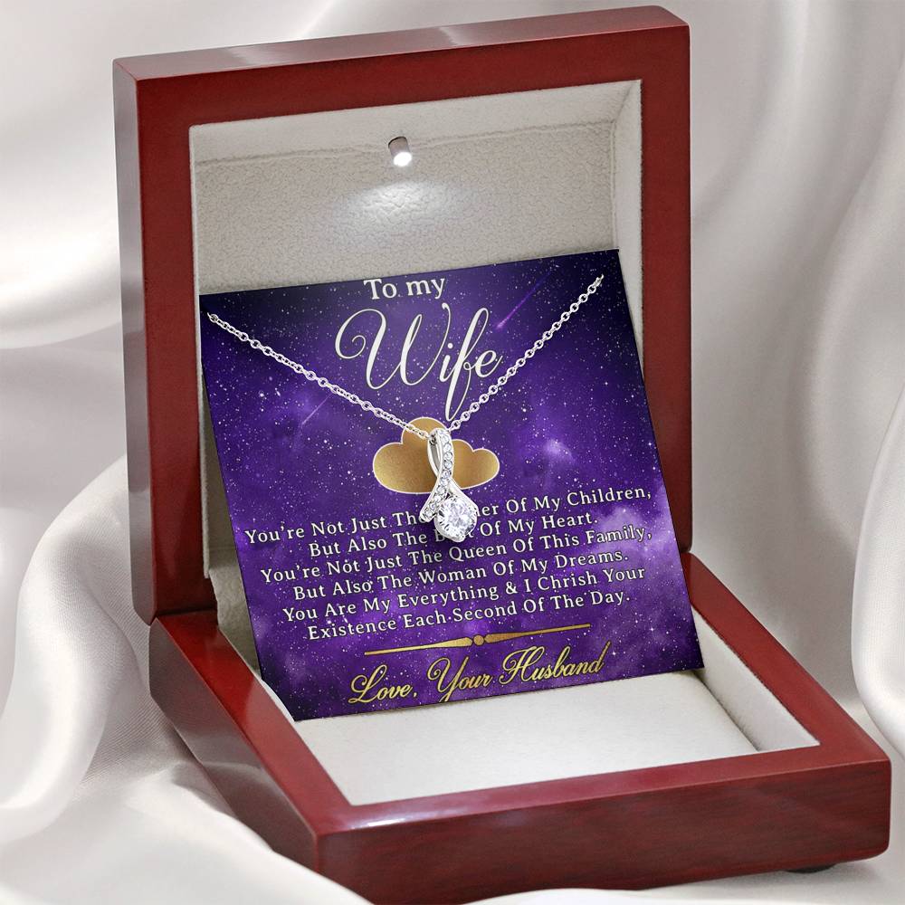 To My Wife Necklace, Engagement Gift for Future Wife,Happy Valentines Day