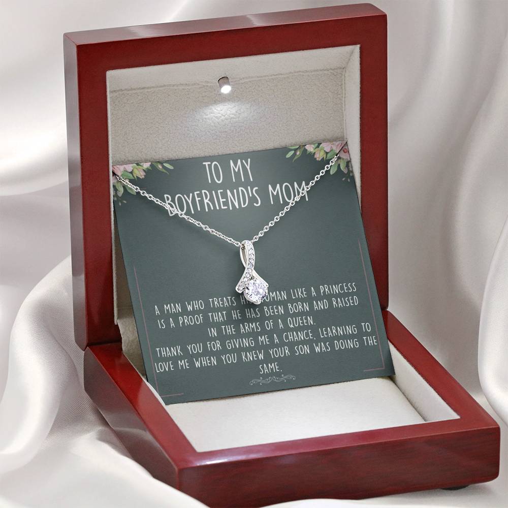 Boyfriends Mom Gift, Birthday Gift For Boyfriends Mom, Boyfriend Family, Boyfriends Mom Birthday Necklace