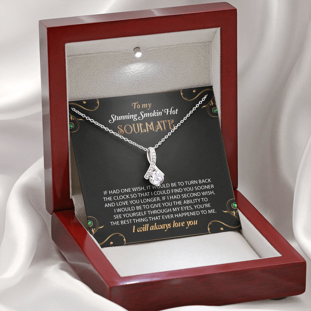 To My Stunning Smoking Hot Soulmate Necklace, Gift For Wife, Birthday Gift