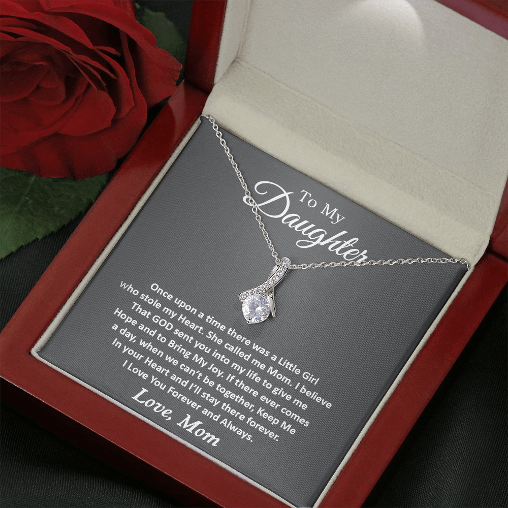 To My Daughter Necklace, Gift For Daughter From Mom, Daughter Mother Necklace