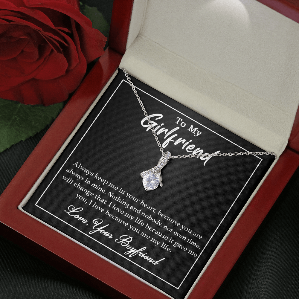 To My Girlfriend Necklace,Necklace for Girlfriend,Birthday Gifts