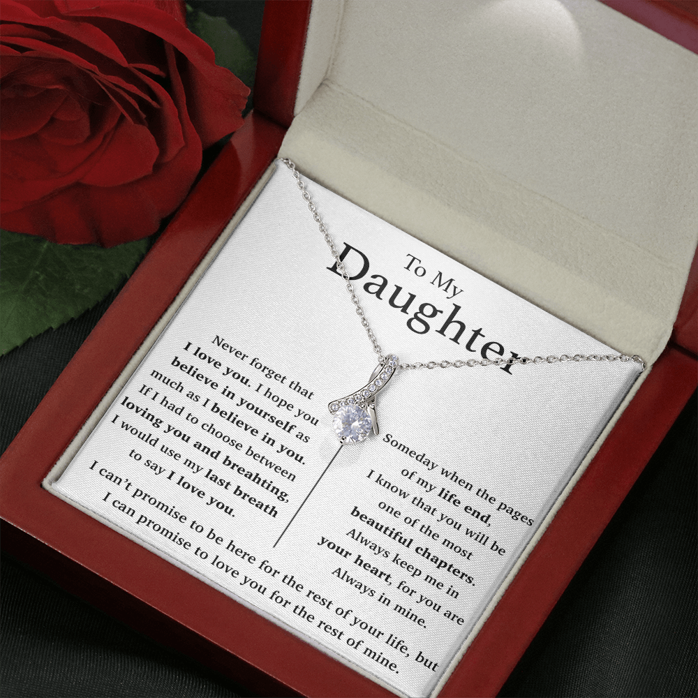 To My Daughter Necklace, Gift For Daughter From Mom, Daughter Mother Necklace
