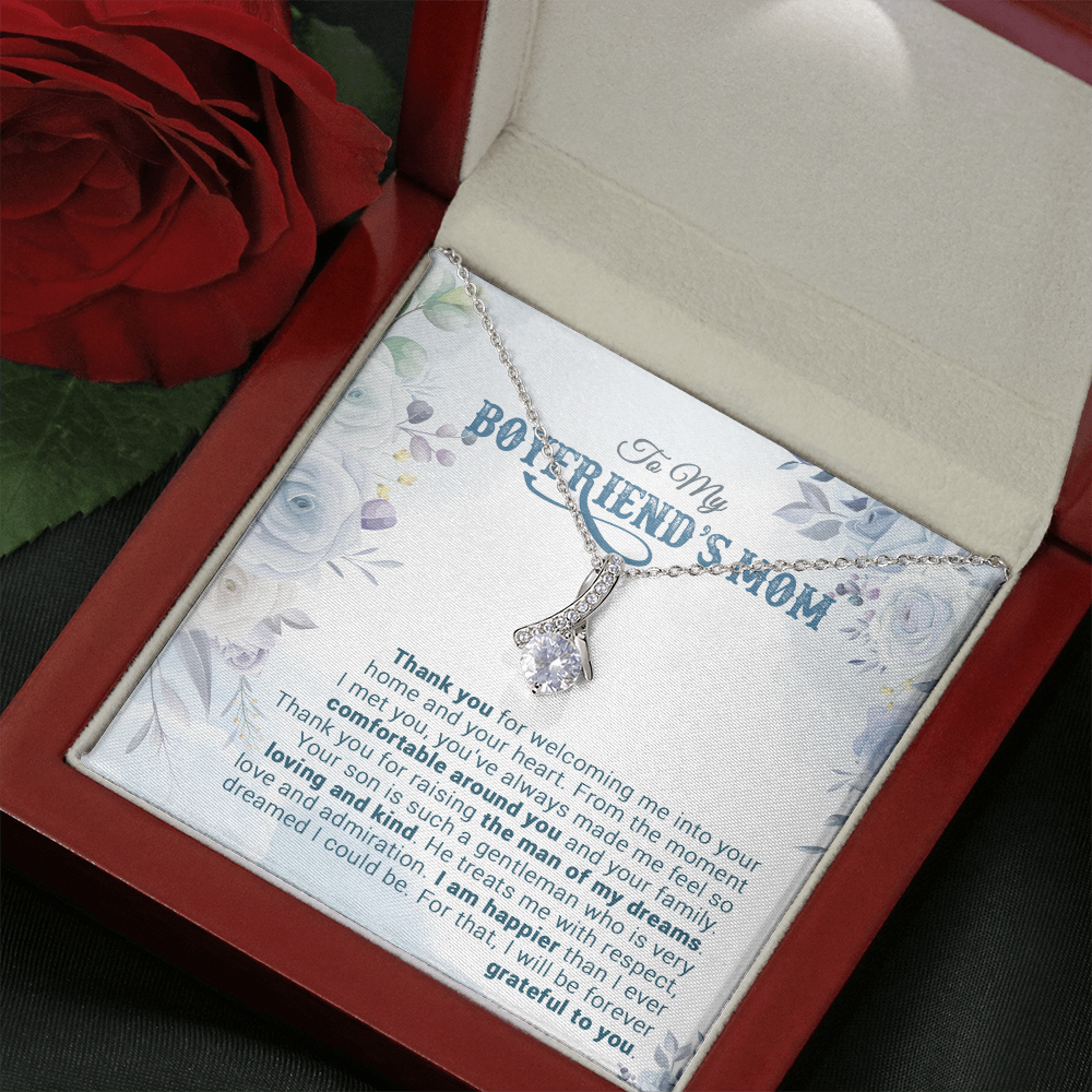 To My Boyfriend's Mom Necklace, For My Boyfriend's Mom, Birthday Gift