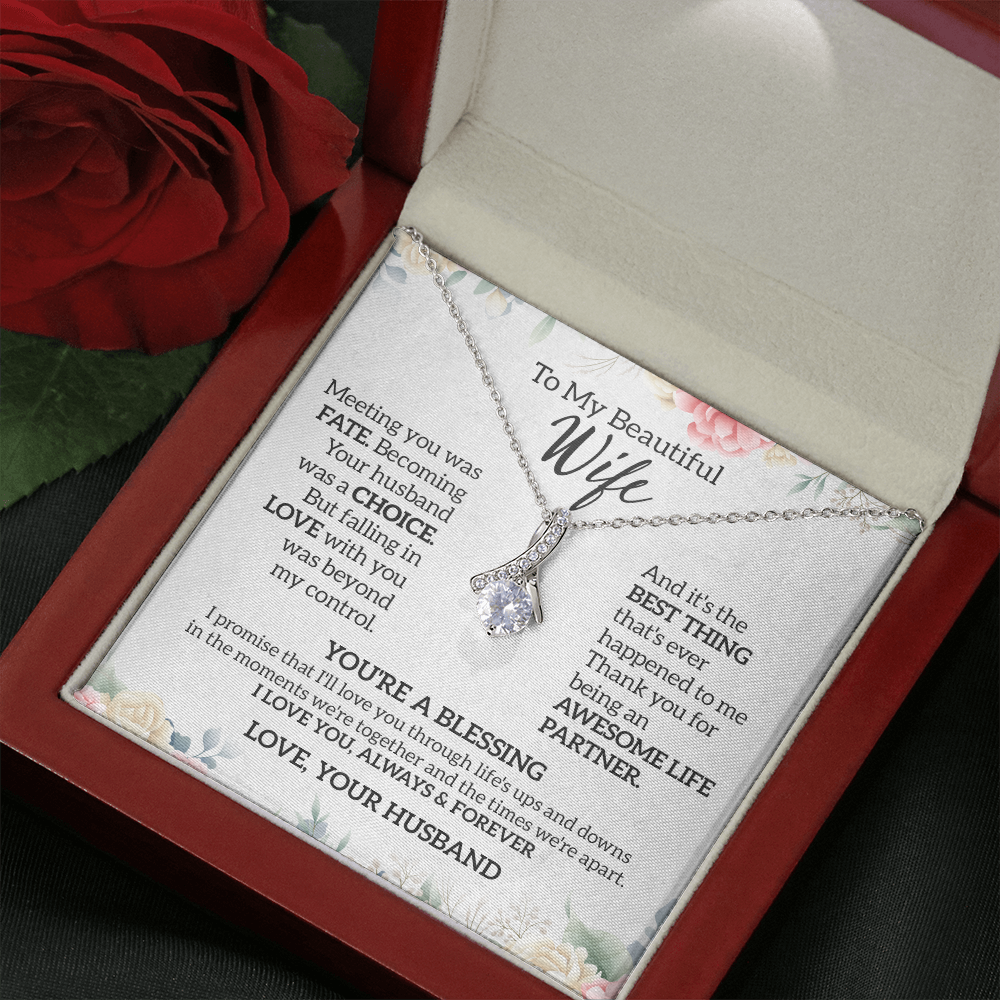 To My Wife Necklace, Gift For Wife, Anniversary Gift For Wife, Necklace For Wife