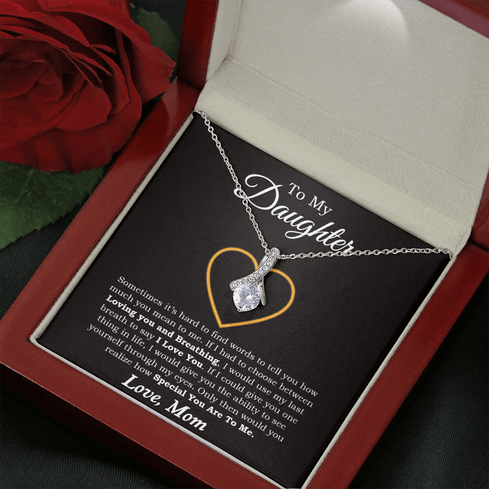 To My Daughter Necklace, Gift For Daughter From Mom, Daughter Mother Necklace