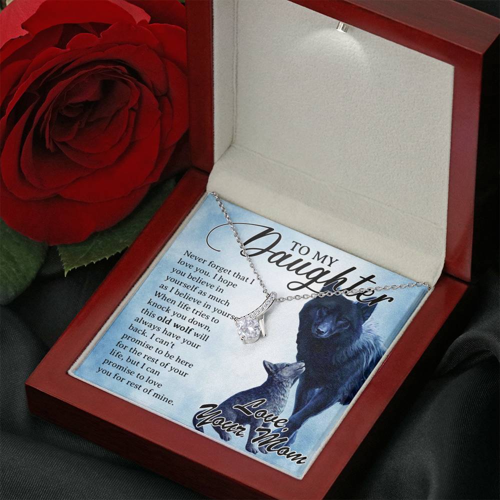 To My Daughter Necklace, Daughter Father Necklace, Daughter Gift from Mom