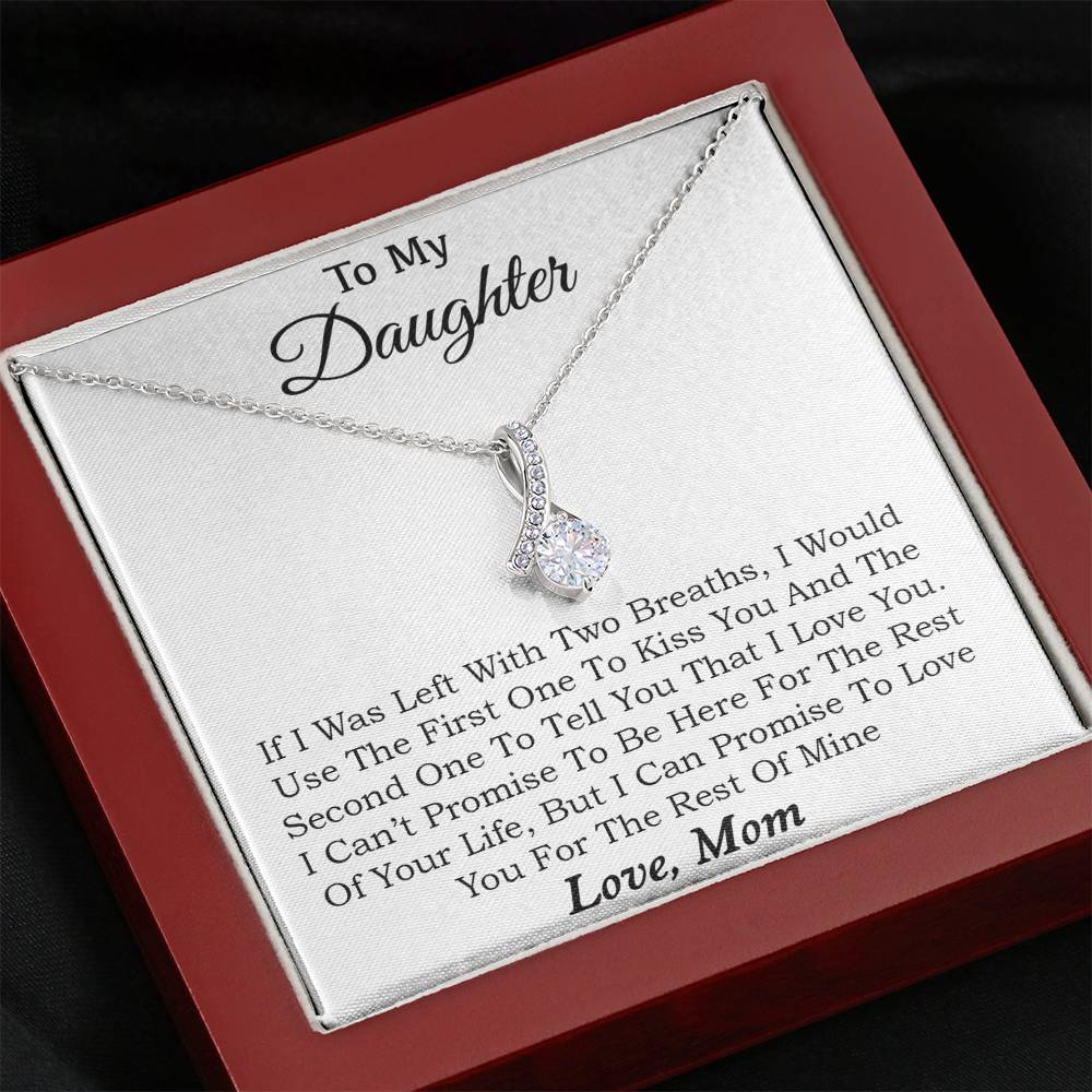 To My Daughter Necklace, Daughter Father Necklace, Daughter Gift from Mom