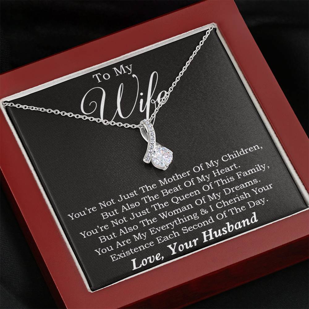 Wife Gift for Mothers Day Necklace, To Wife Mother Day Gift For Wife