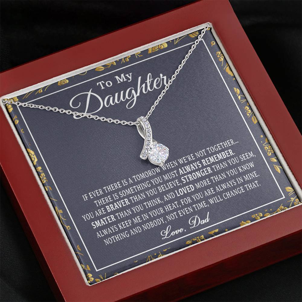 To My Daughter Necklace, Daughter Father Necklace, Daughter Gift from Dad