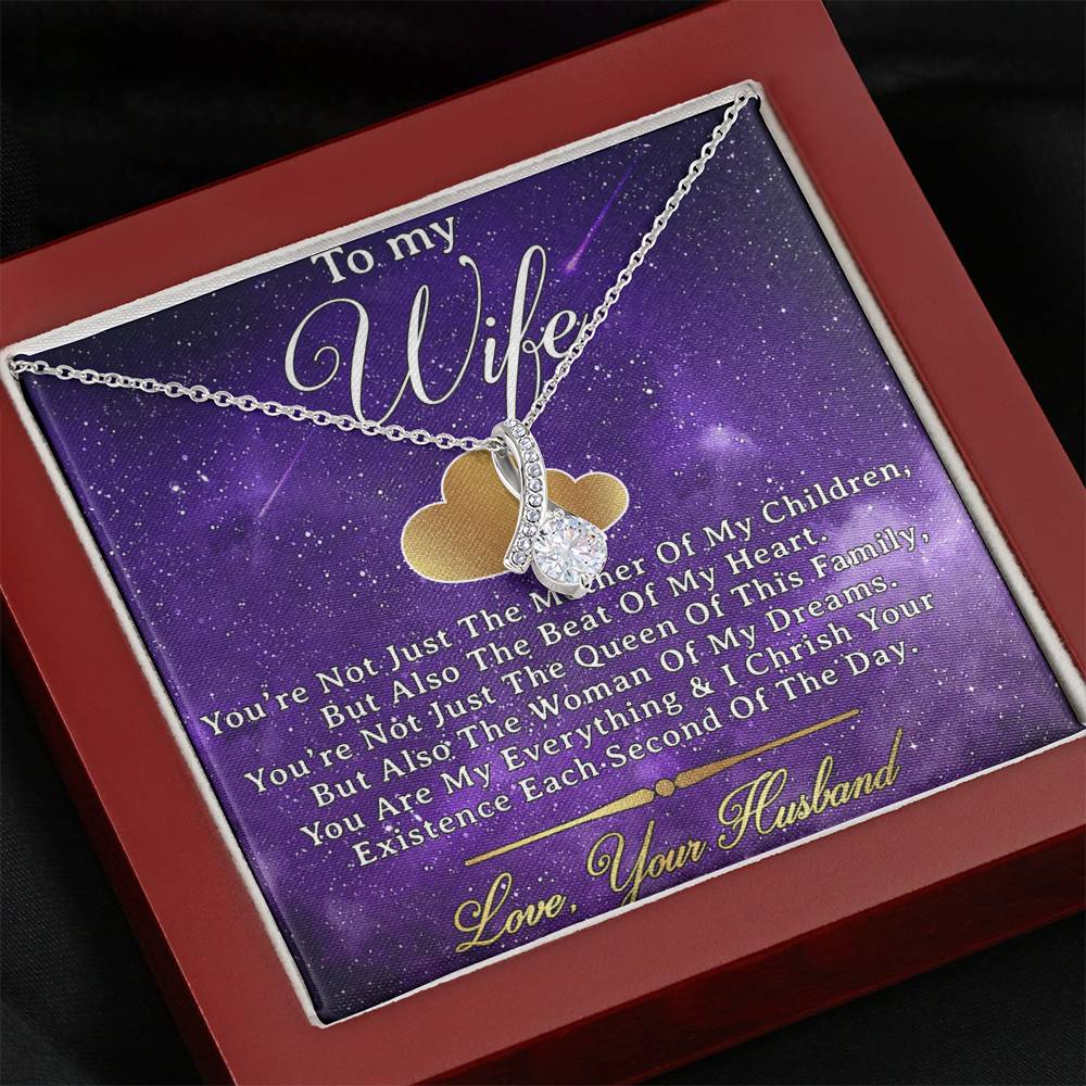 To My Wife Necklace, Engagement Gift for Future Wife,Happy Valentines Day