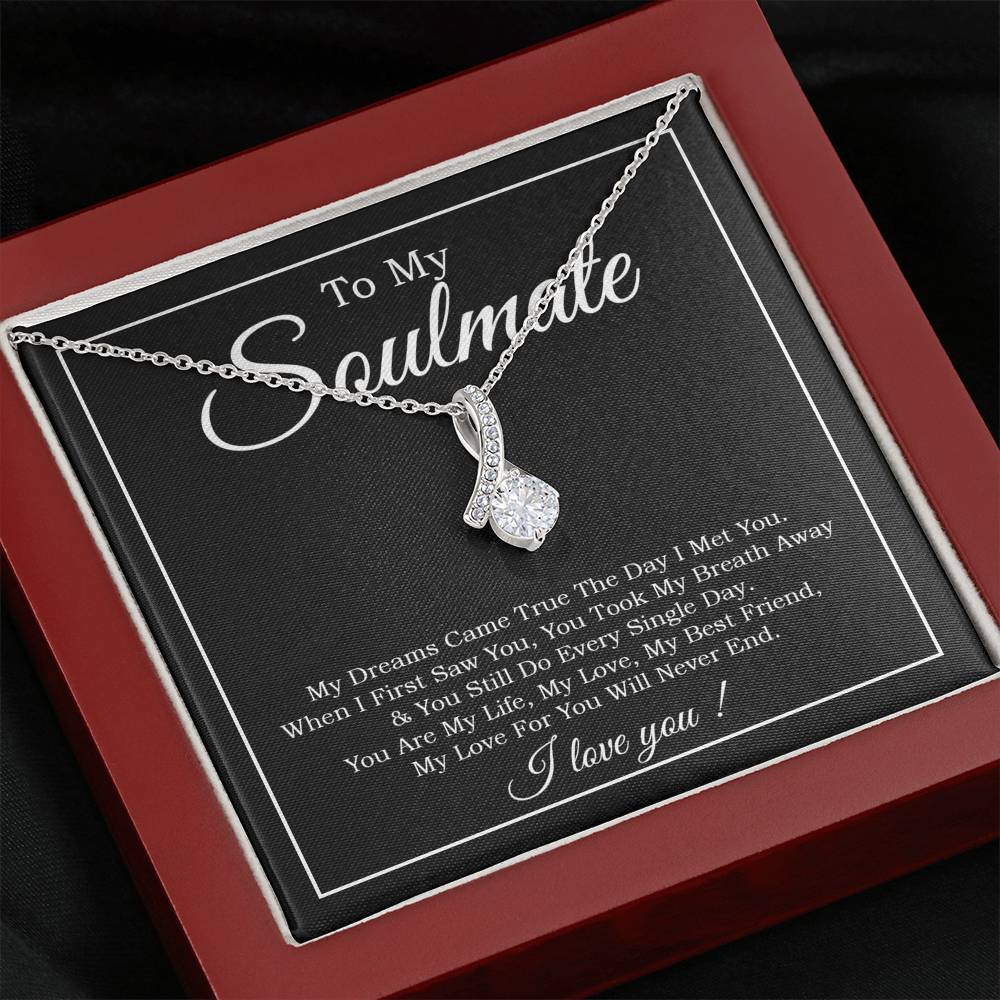 To My Soulmate Necklace, Soulmate Necklace Gift For Her, Birthday Gift
