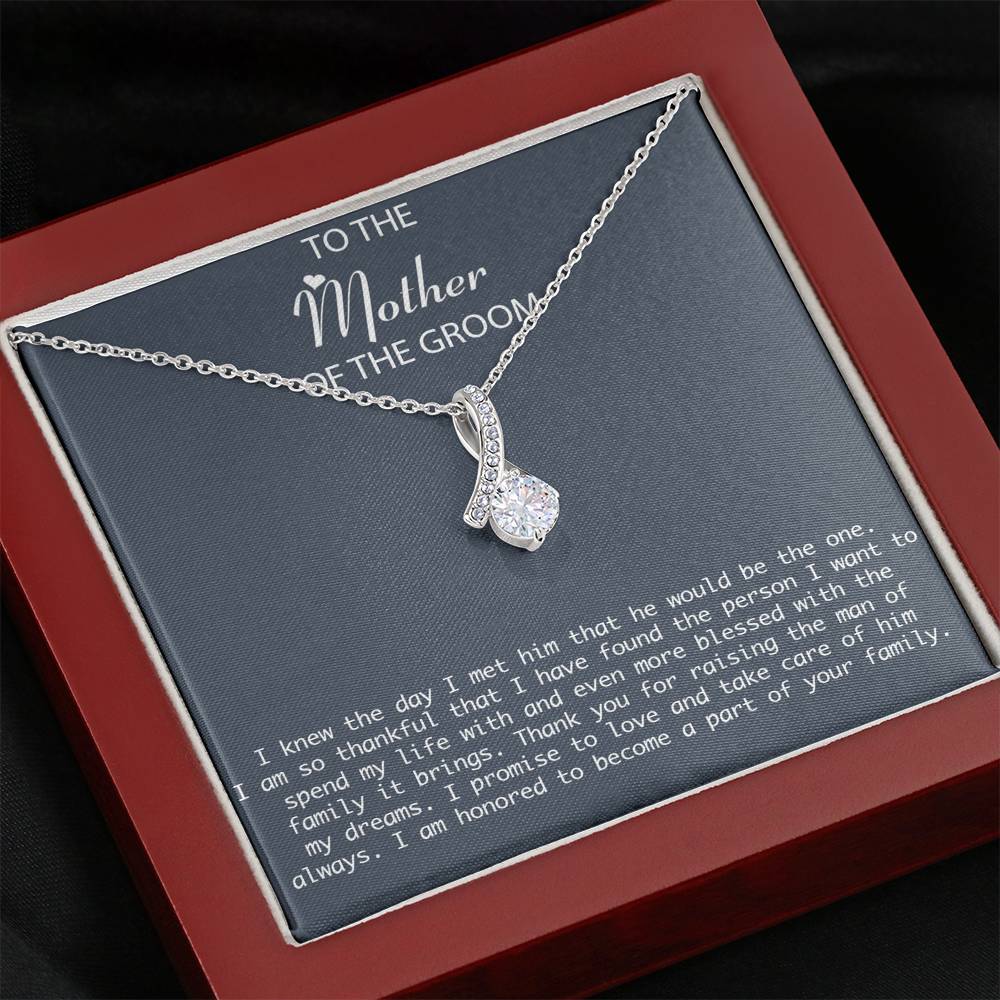 Mother-In-Law Necklace, Mother of the Groom Gift from Bride, Mother-In-Law Necklace, Mother of the Groom Gift