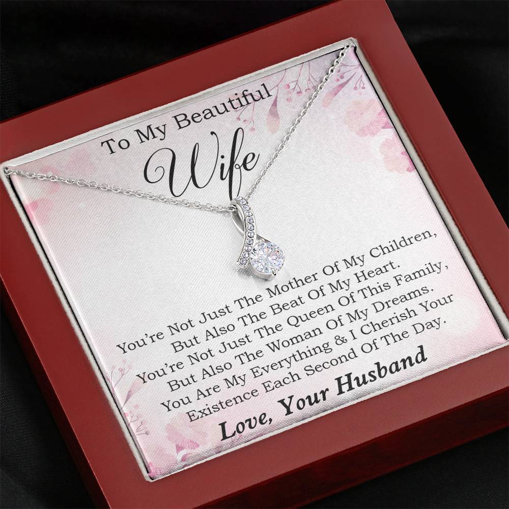 To My Wife Necklace, Engagement Gift for Future Wife, Birthday Gift