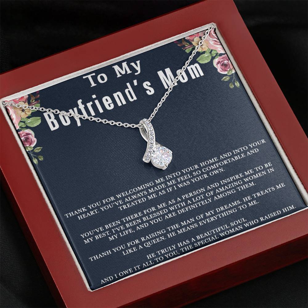 To My Boyfriends Mom Necklace, Boyfriend's Mom Gift, Mother's Day Gift for Boyfriends Mom