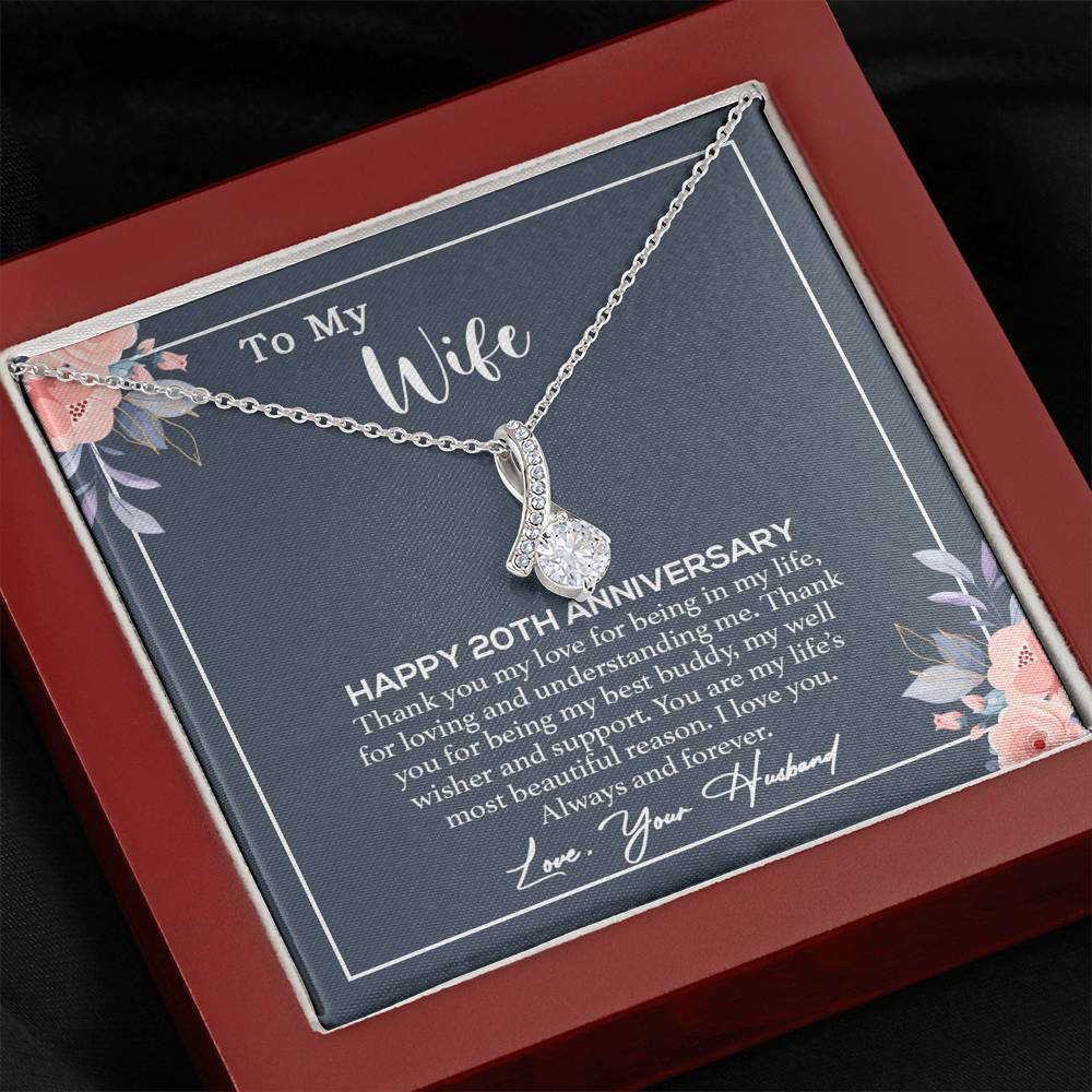 20th Anniversary Gift For Wife Necklace, 20 Year Anniversary, 20th Wedding Gift