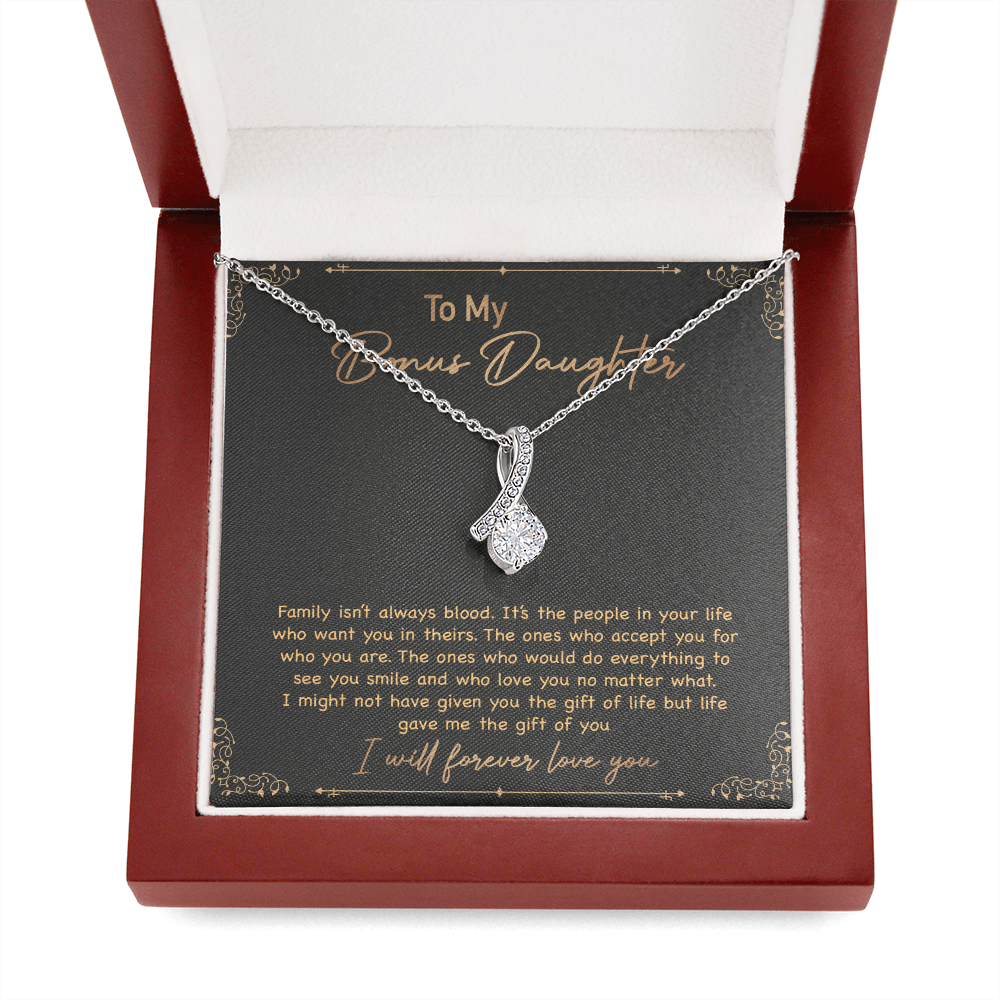 To my Bonus Daughter Necklace, Bonus Daughter Gift From Stepmom, Step Daughter
