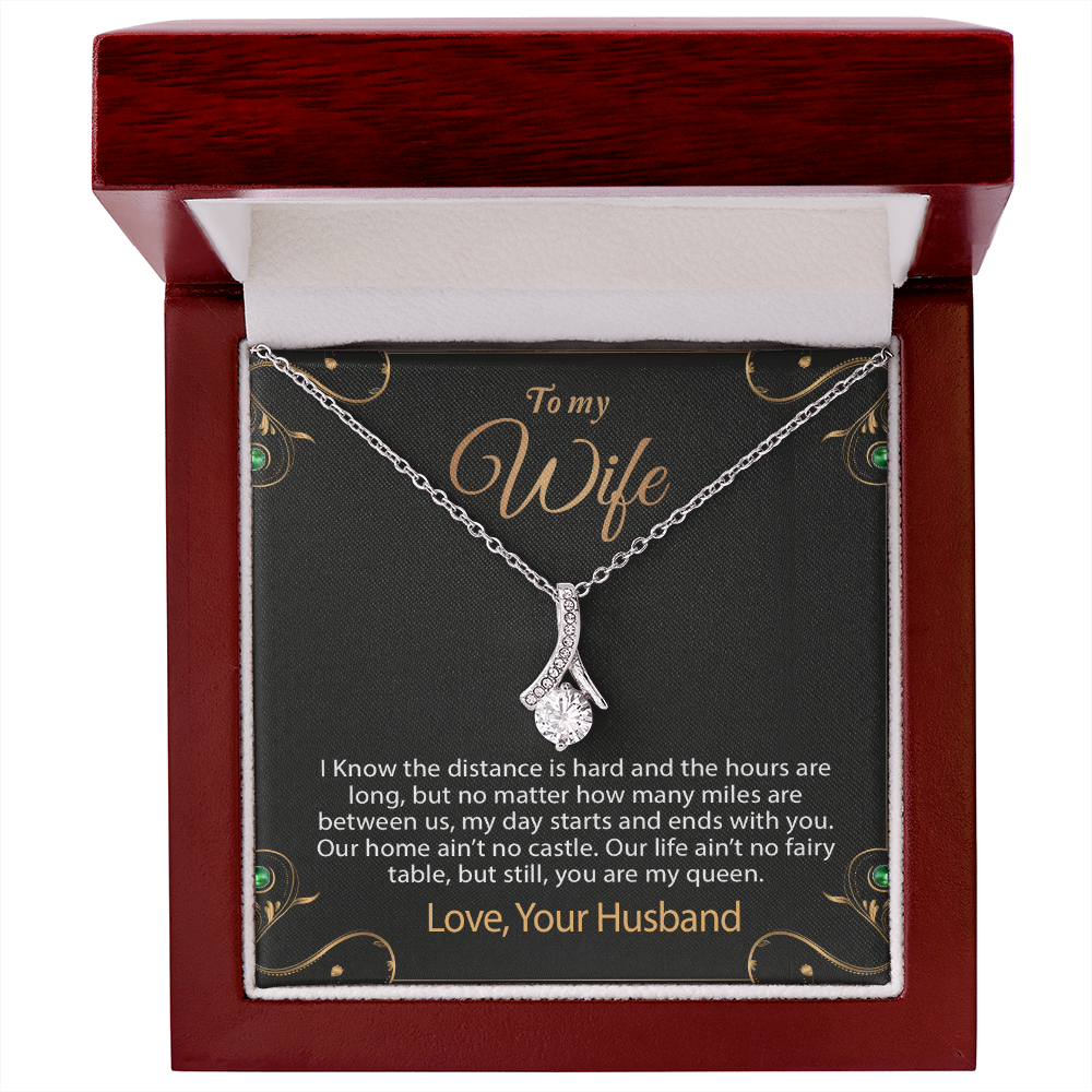 To My Wife Necklace, Wife Necklace Gift, Anniversary Gift For Wife,Gift for Wife
