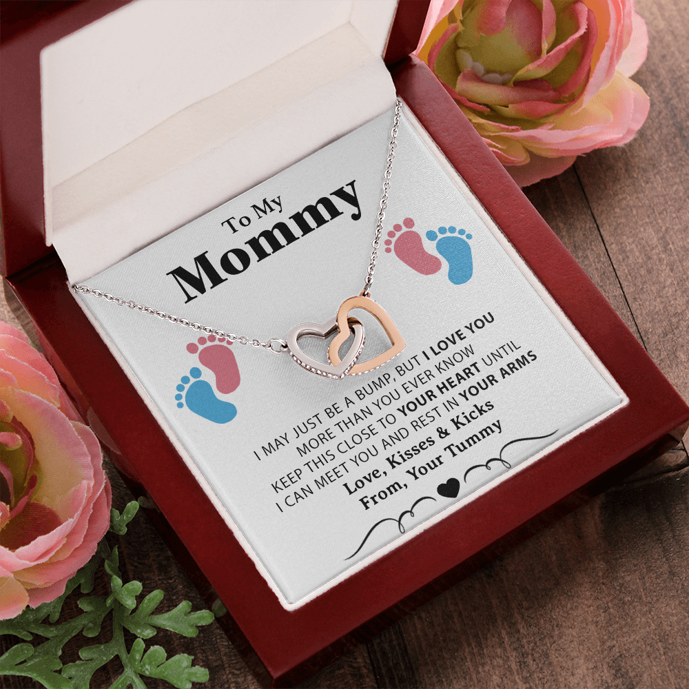 New Mom Necklace, Birthday Gift from Baby Bump, Mom To Be Gift, Mother's Day