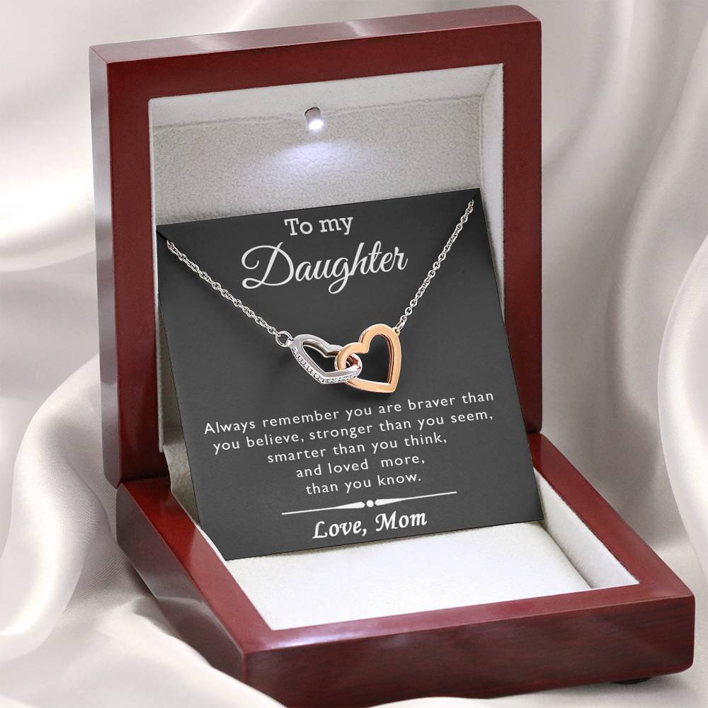 To My Daughter Always Remember Necklace, Daughter Mother Necklace, Daughter Gift From Mom