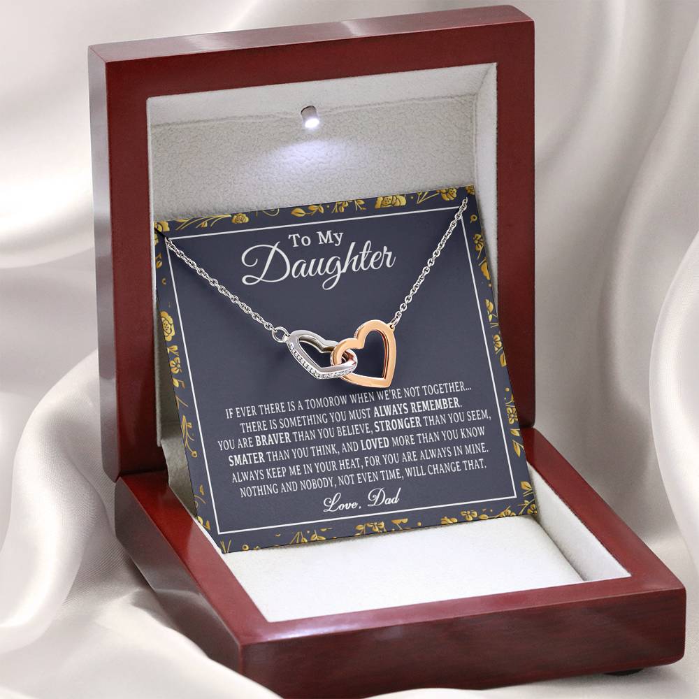 To My Daughter Necklace, Daughter Father Necklace, Daughter Gift from Dad