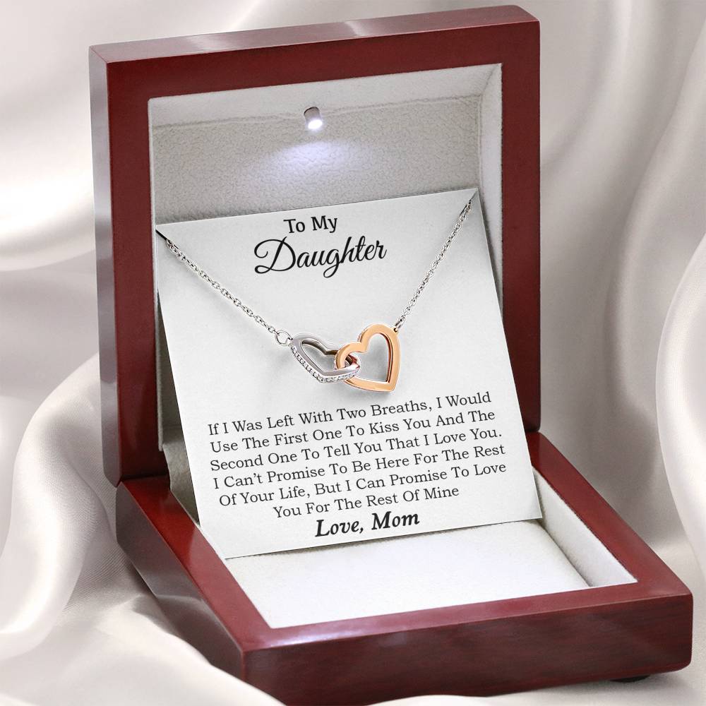 To My Daughter Necklace, Daughter Father Necklace, Daughter Gift from Mom