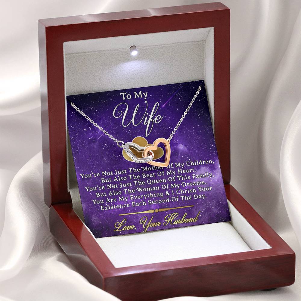 To My Wife Necklace, Engagement Gift for Future Wife,Happy Valentines Day