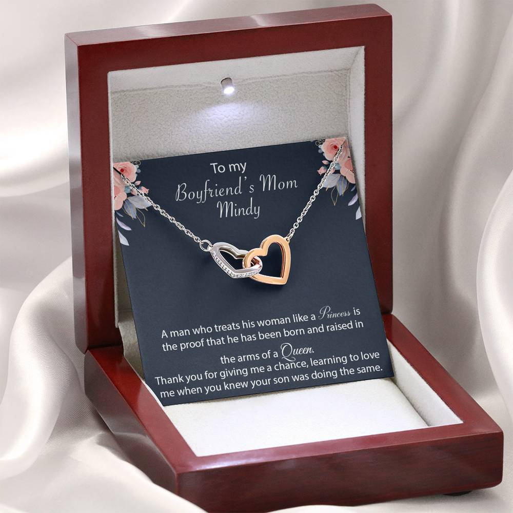 Boyfriends Mom Gift Necklace, Boyfriend's Mother Birthday Gift