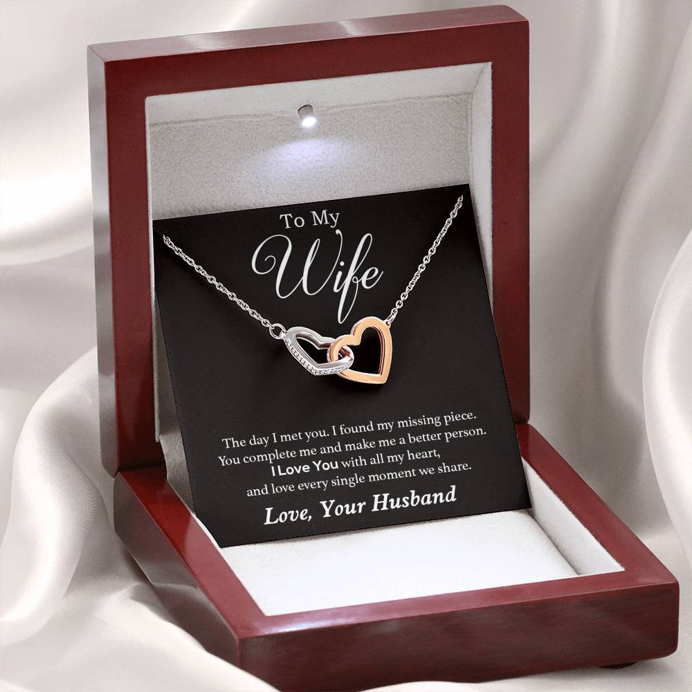 To My Wife Necklace, Engagement Gift for Future Wife, Birthday Gift