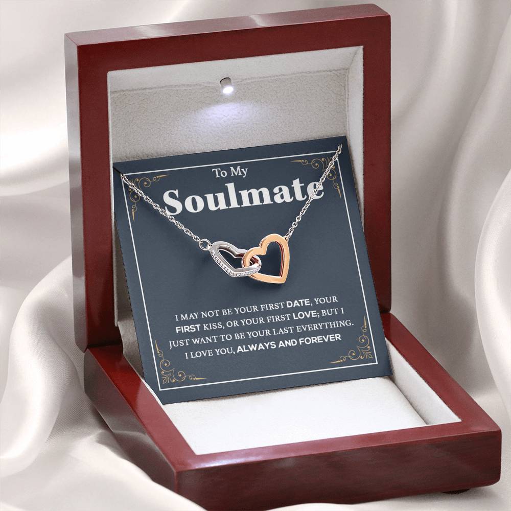 To My Soulmate Necklace, Gift For Wife Girlfriend From Husband, Birthday Gift