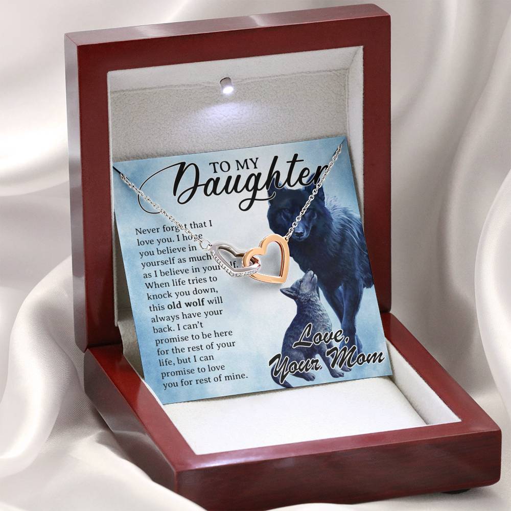To My Daughter Necklace, Daughter Father Necklace, Daughter Gift from Mom