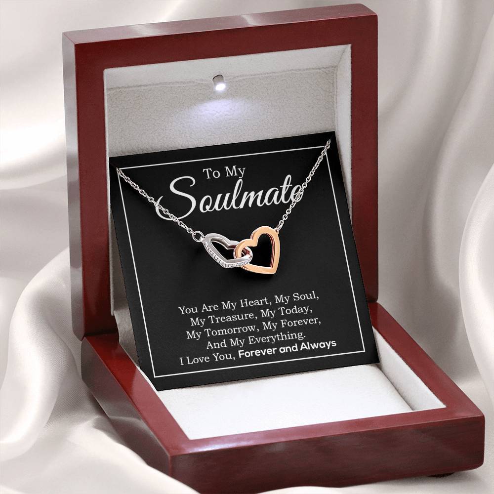 To My Soulmate Necklace Gift For Her, Soulmate Gift, Soulmate Jewelry