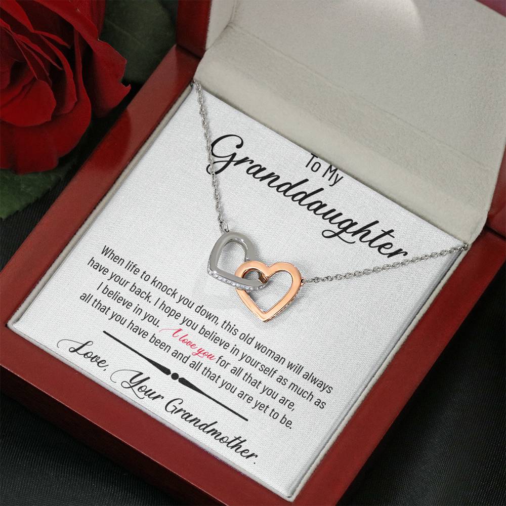 To My Granddaughter Necklace, Granddaughter Gifts From Grandmother