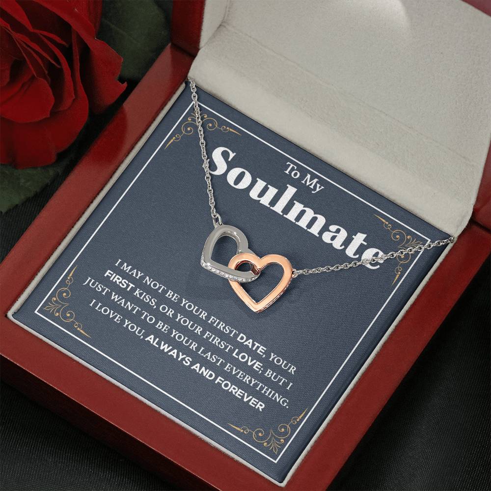 To My Soulmate Necklace, Gift For Wife Girlfriend From Husband, Birthday Gift