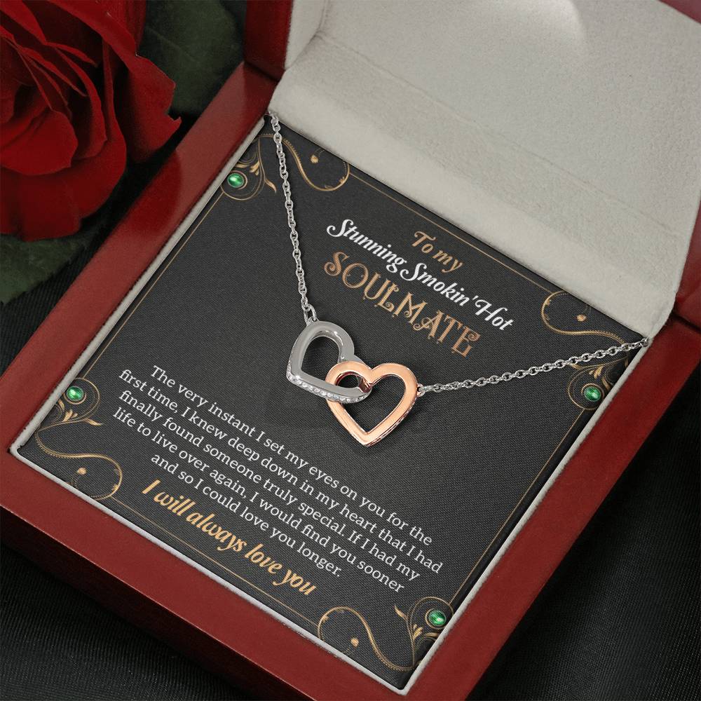 To My Stunning Smoking Hot Soulmate Necklace, Gift For Wife, Birthday Gift
