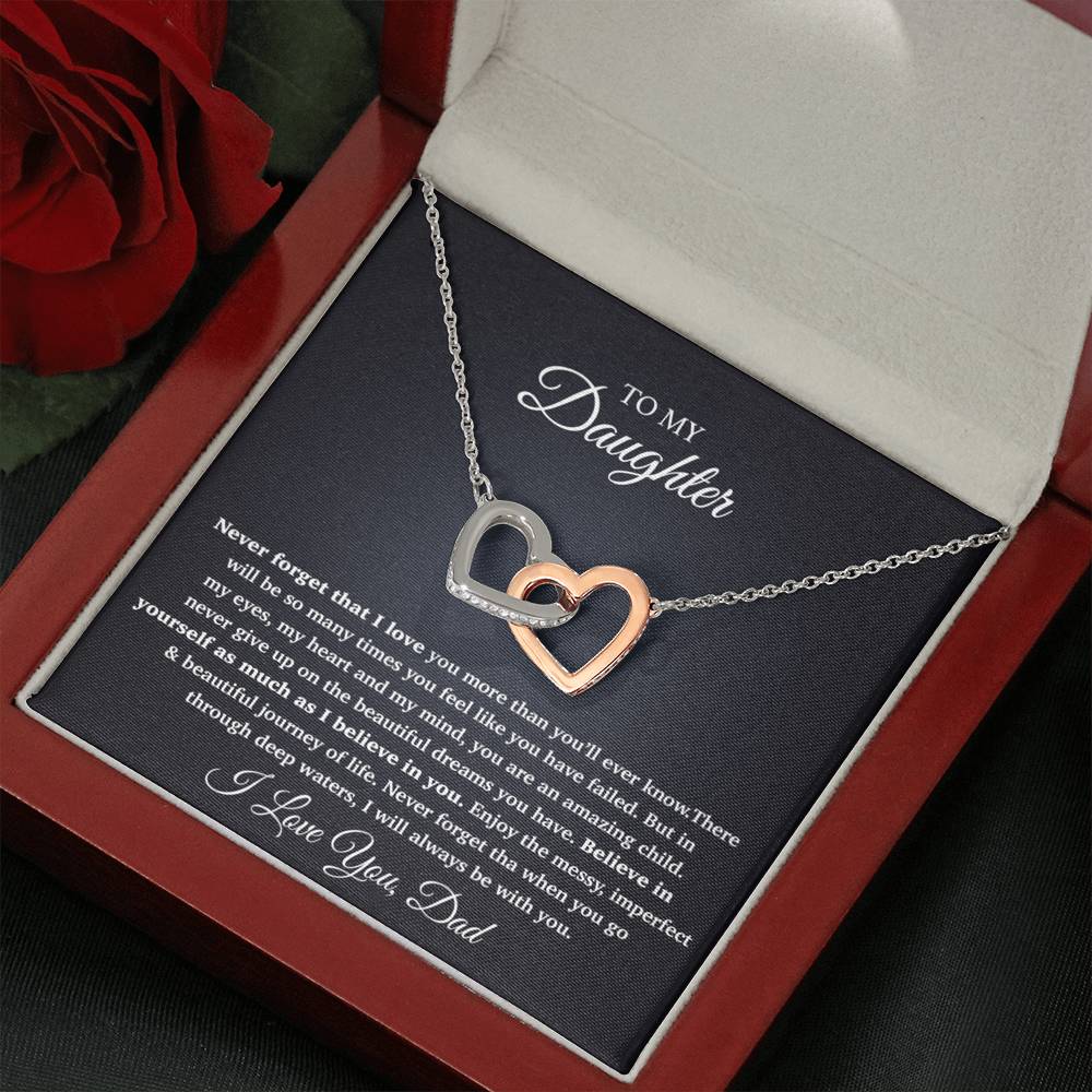 To My Daughter Necklace, Gift For Daughter From Dad