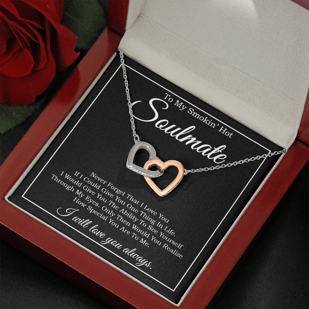 To My Smokin' Hot Soulmate Necklace, Birthday Necklace For Wife,Birthday Gift