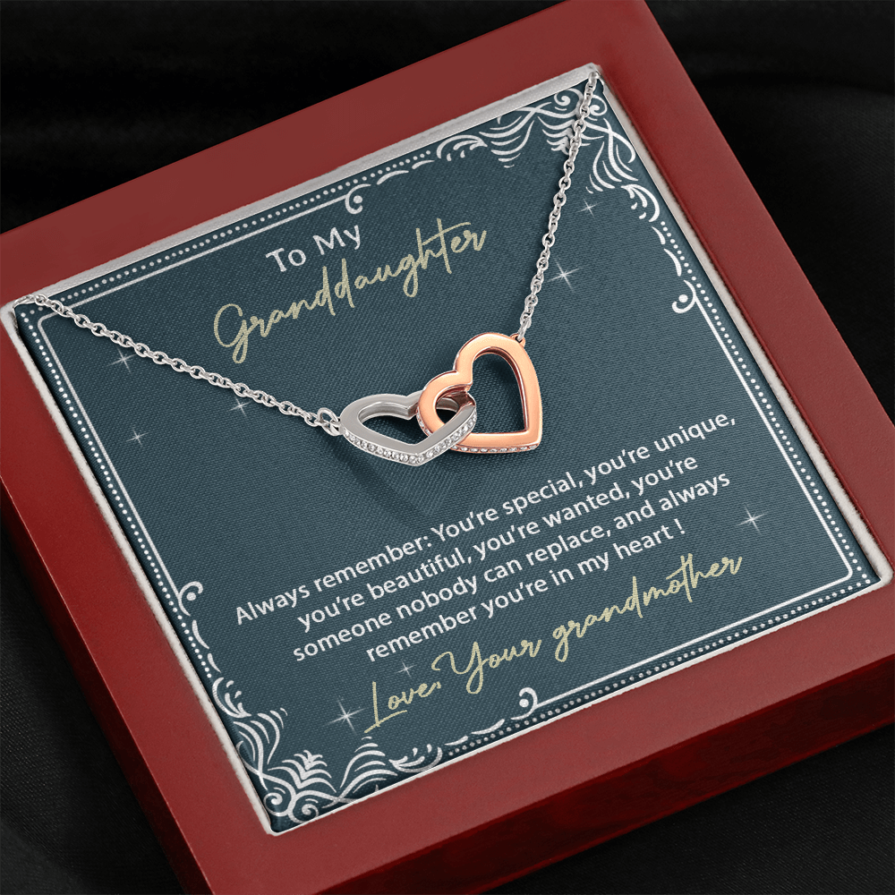 To My Granddaughter Necklace, Birthday Gift For Granddaughter, Birthday Gifts