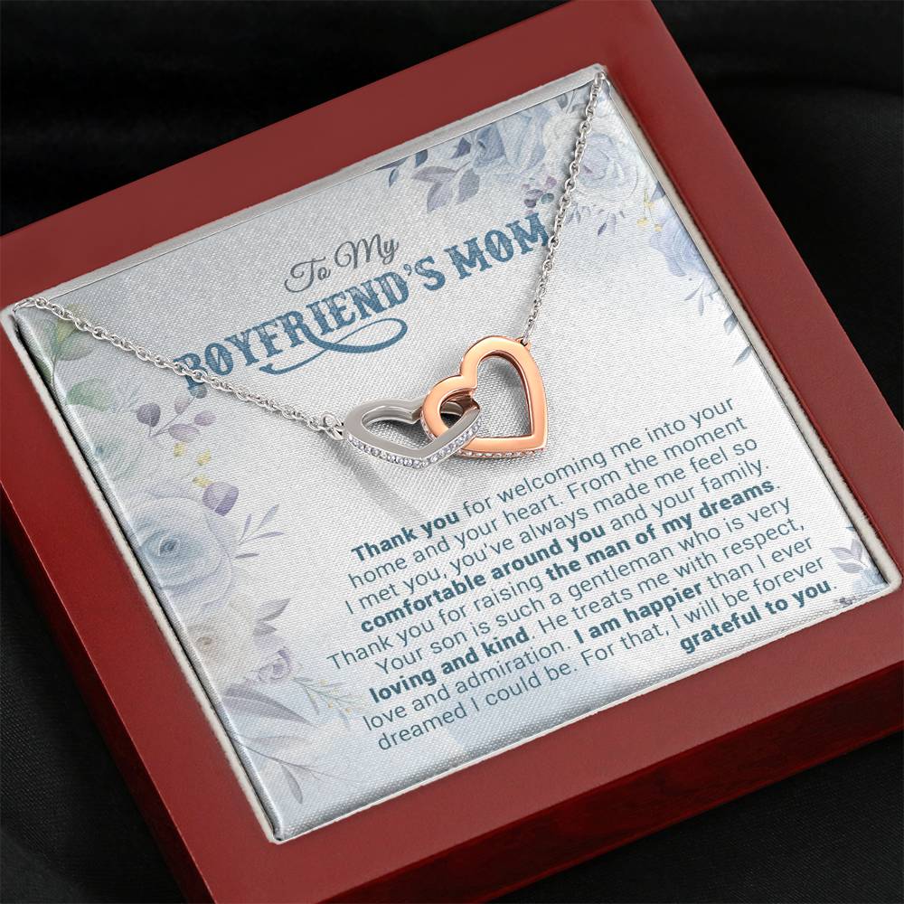 To My Boyfriend's Mom Necklace, For My Boyfriend's Mom, Birthday Gift