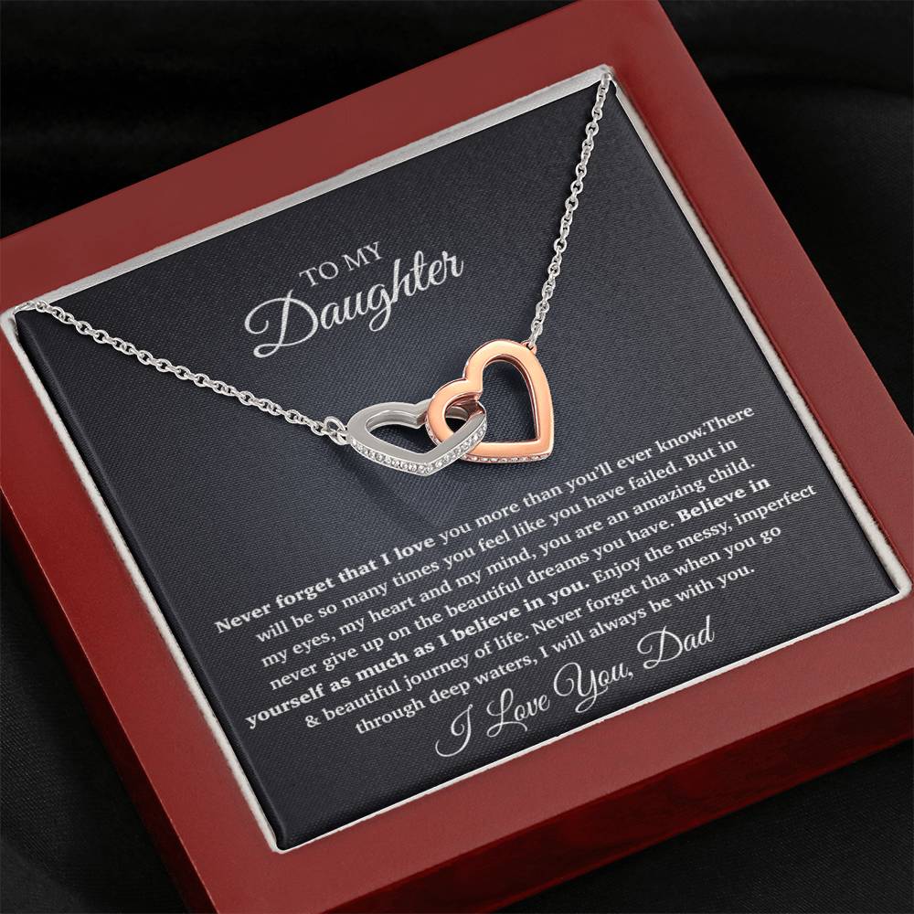 To My Daughter Necklace, Gift For Daughter From Dad