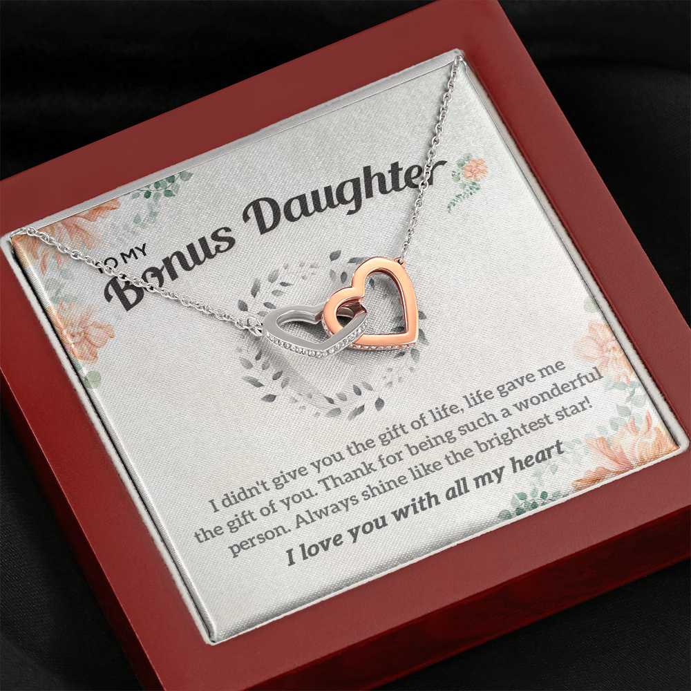 To my Bonus Daughter Necklace, Bonus Daughter, Step Daughter Gift