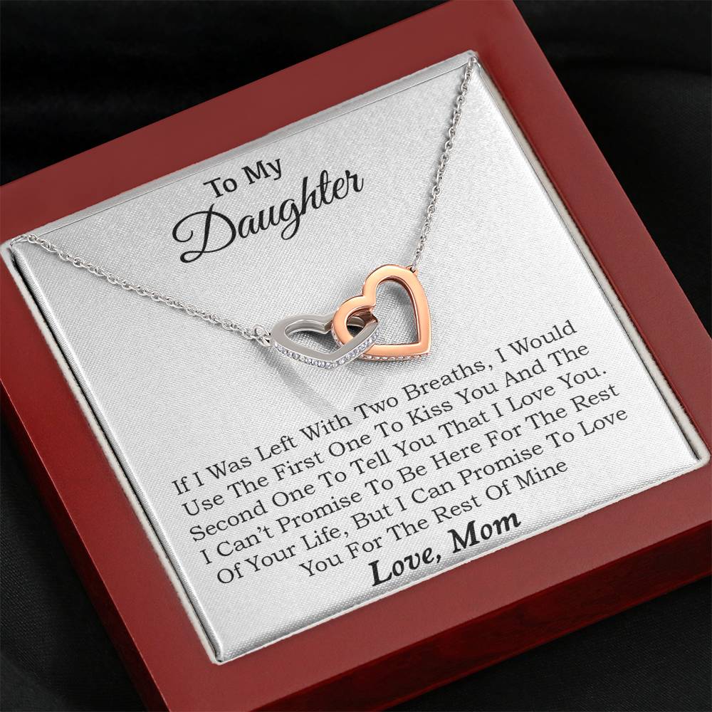 To My Daughter Necklace, Daughter Father Necklace, Daughter Gift from Mom