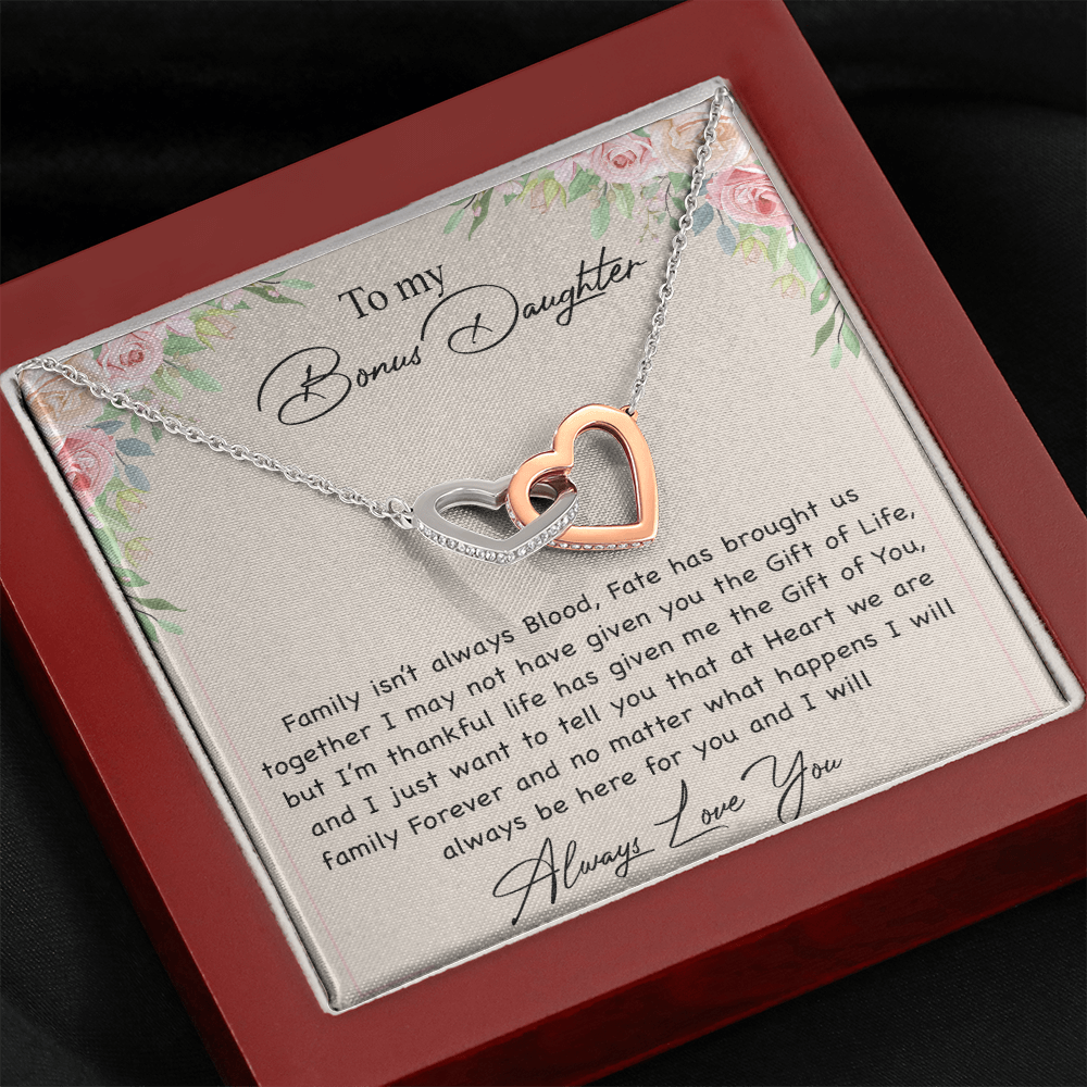 To my Bonus Daughter Necklace, Bonus Daughter, Step Daughter Gift