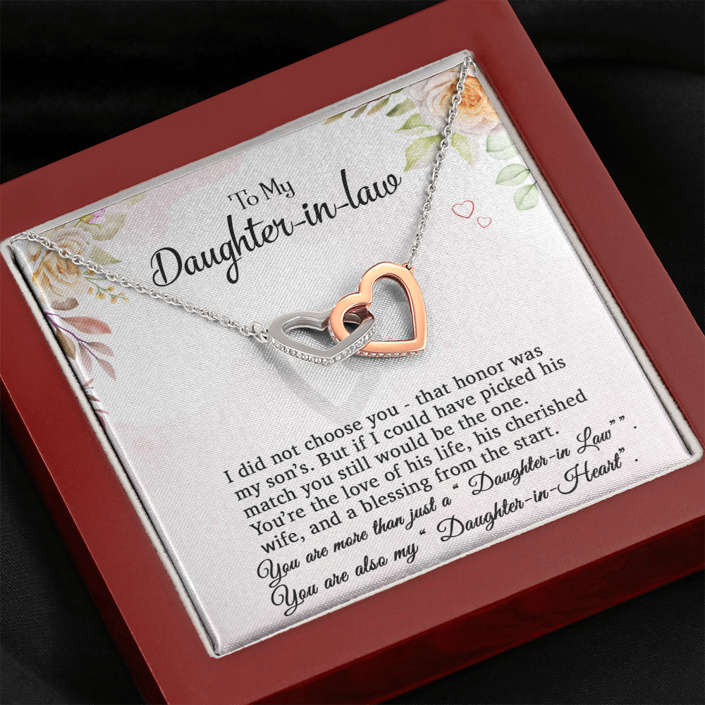 To My Daughter-In-Law Necklace, Gift For Daughter In Law, Daughter In Law Gift