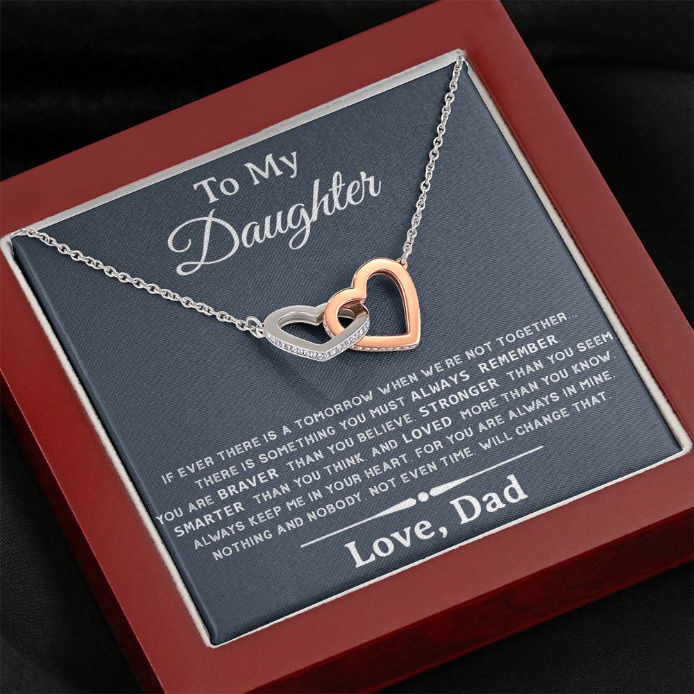 To My Daughter Necklace, Daughter Father Necklace, Daughter Gift from Dad