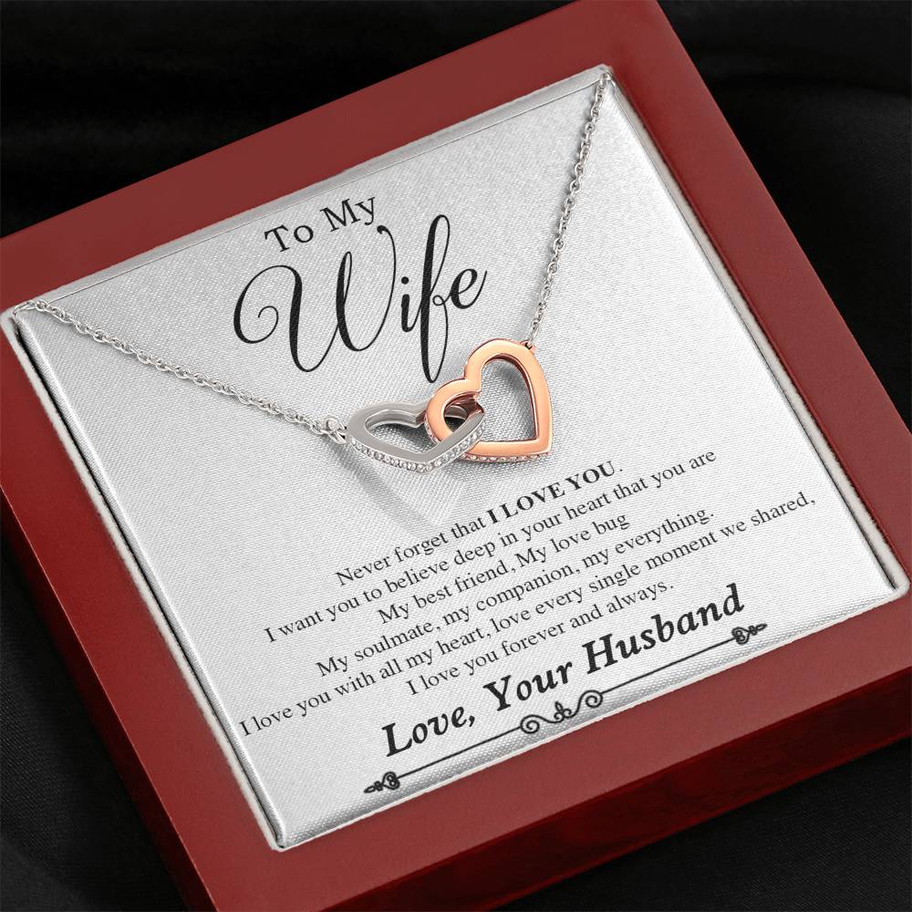 To My Wife Necklace, Gift For Wife, Anniversary Gift For Wife, Necklace For Wife