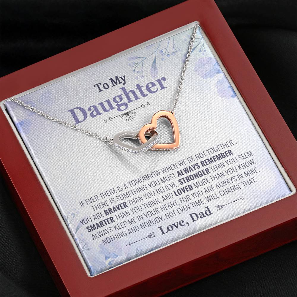 To My Daughter Necklace, Daughter Father Necklace, Daughter Gift from Dad