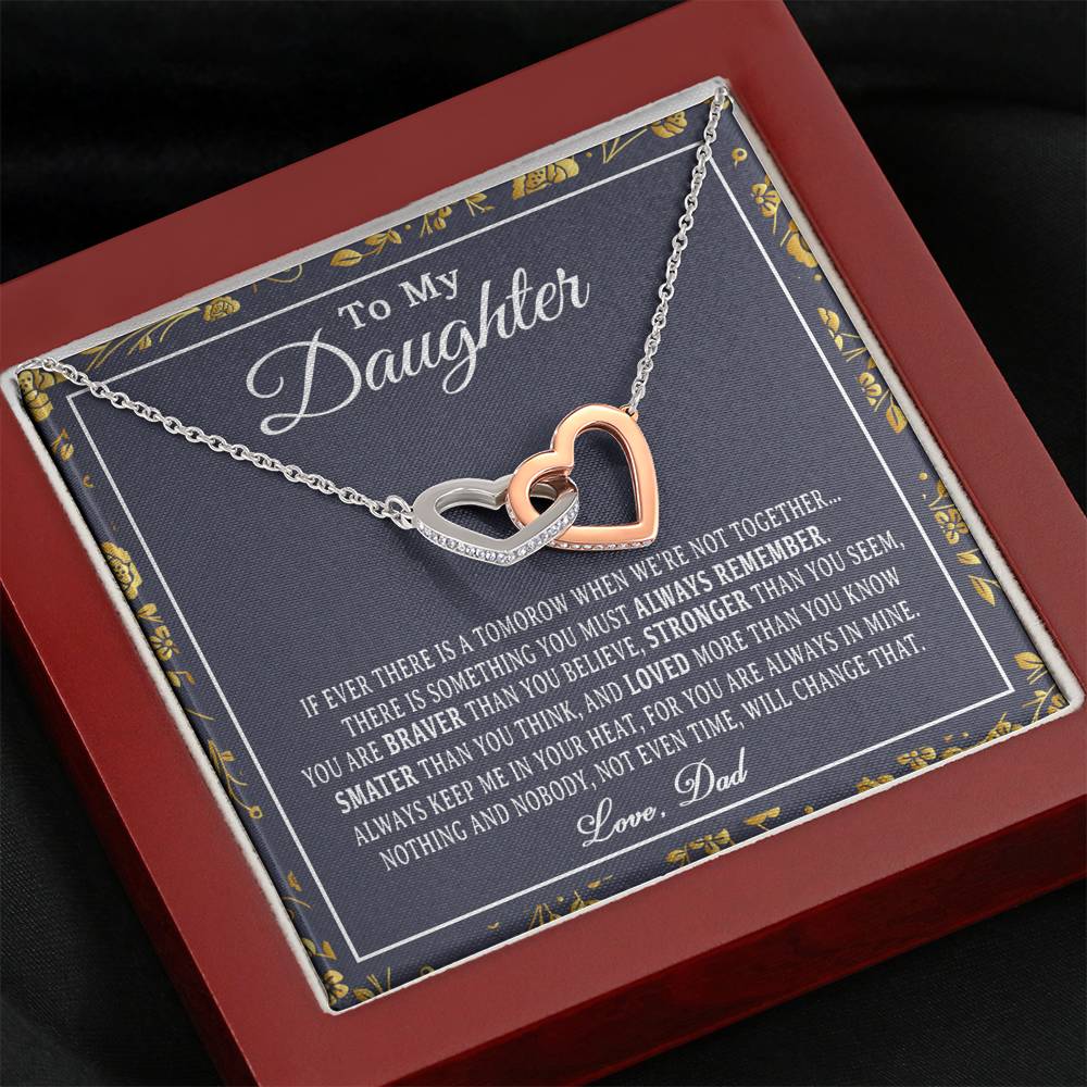 To My Daughter Necklace, Daughter Father Necklace, Daughter Gift from Dad