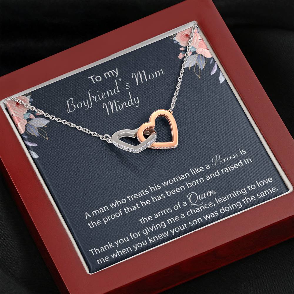 Boyfriends Mom Gift Necklace, Boyfriend's Mother Birthday Gift
